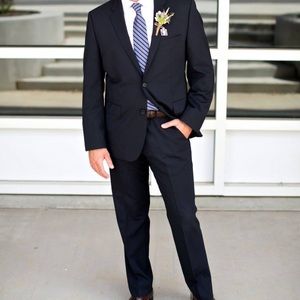 Hugo Boss Blue Two Piece Modern Fit Suit